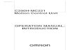 OPERATION MANUAL: INTRODUCTION - Operation Manual: Details Describes operation of the Motion Control