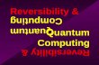 Quantum Computing Reversibility & Quantum Computing