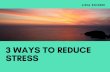 Lidia Scinski - 3 Ways to Reduce Stress