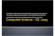 Computer Science – CE -2013 - Section A