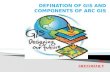 Defination of gis and components of arc gis