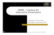 ARW â€“ Lecture 01 Odometry Kinematics ARW â€“ Lecture 01 Odometry Kinematics Instructor: Chris Clark