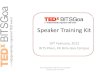 TEDxBITSGoa speaker training kit
