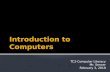 Introduction  to Computers