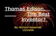 Thomas Edison,