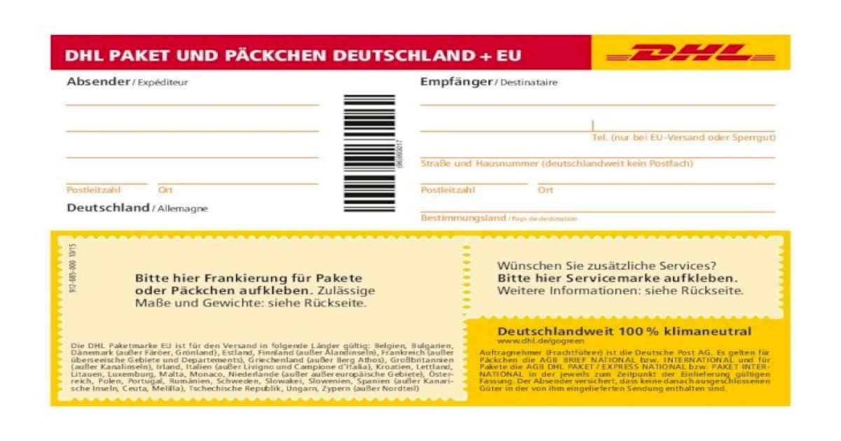 DHL Paket und Pckchen Deutschland und EU Paket unD PckcHen DeutscHLanD + eu  Die DHL Paketmarke EU ist fr den Versand in folgende Lnder gltig: Belgien,  Bulgarien, Dnemark (auer Frer, - [PDF Document]