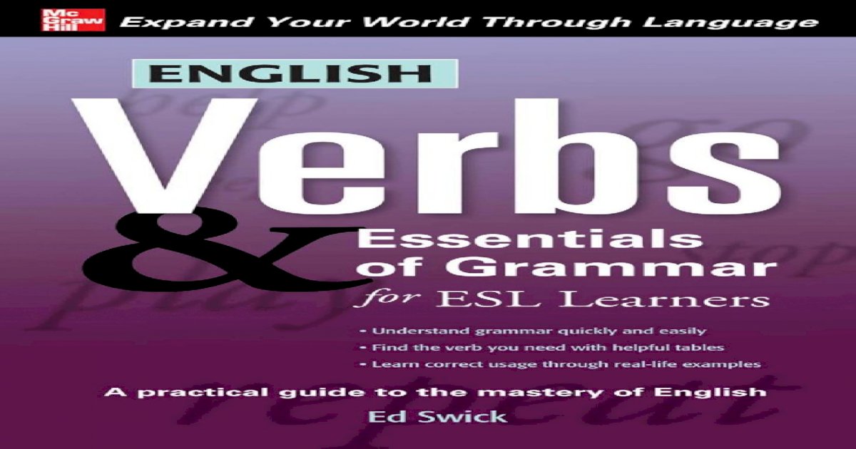 mcgraw hill english grammar for esl learners workbook