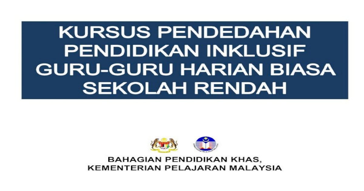 Pendidikan inklusif di malaysia