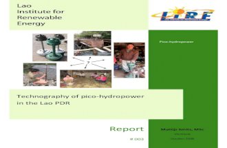 LIRE-Technography of Pico-hydropower in the Lao-PDR-Report3