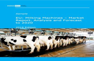 EU: Milking Machines &acirc;&euro;&ldquo; Market Report. Analysis and Forecast to 2020