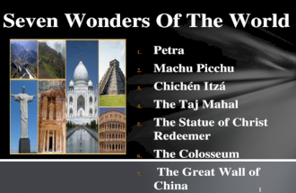 7 wonders of  the world