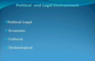 Political and Legal Environment