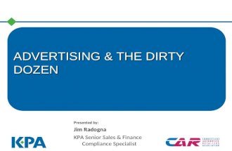 Advertising &amp; The Dirty Dozen