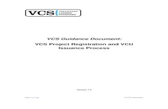 VCS Project Registration Process Version 1