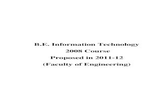 BE Information Technology Course