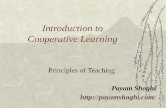 Introduction to the Structural Approach to Cooperative Learning