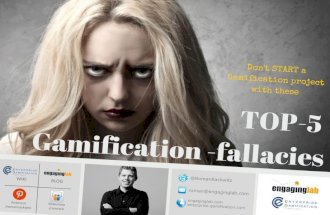 Top-5 #Gamification fallacies