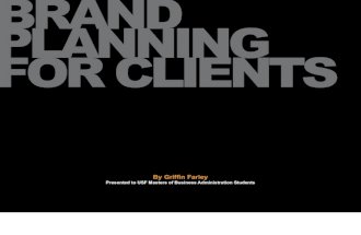 Brand Planning for Clients