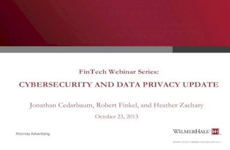 Cybersecurity and Data Privacy Update