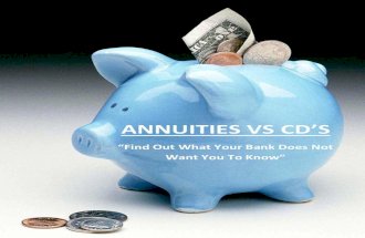 6 Reasons to Buy An Annuity Over A CD