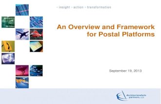 The Concept of Postal Platform and Its Applications
