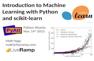 Introduction to Machine Learning with Python and scikit-learn
