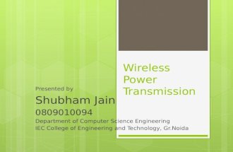 Wireless Power Transmission Ppt