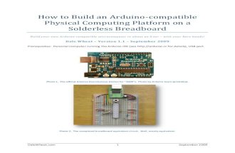 How to build an arduino compatible physical computing platform on a solderless breadboard v1.1