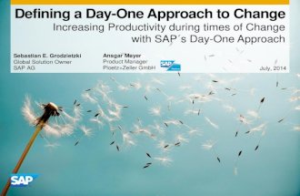 Defining a Day-One Approach to Change