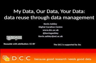 My data, your data, our data - increasing data value through reuse (Eurocris2014 keynote)