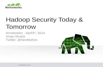 Hadoop Security Today &amp; Tomorrow with Apache Knox