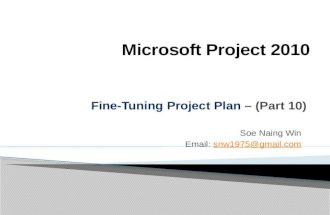 10   fine-tuning project plan