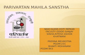 Parivatan mahila sanstha( NGO project)