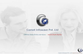 Comet Infowave Pvt Ltd | Offline Data Entry - Work From Home